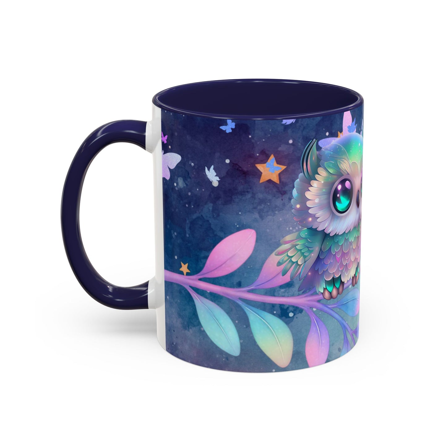 Cute Owl Coffee Mug – "You Are Stardust & Strength" Accent Ceramic Mug