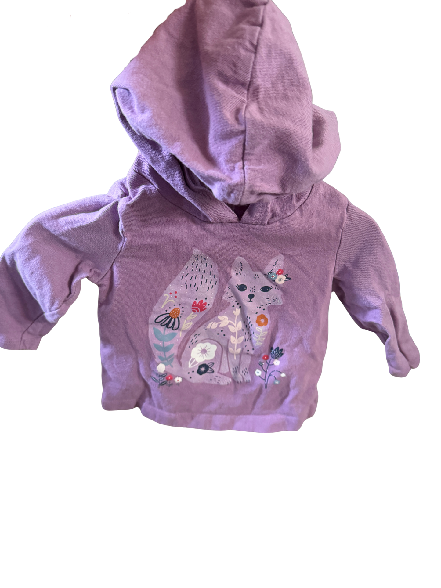 Carter’s Purple Fox Hoodie Tee – 9M