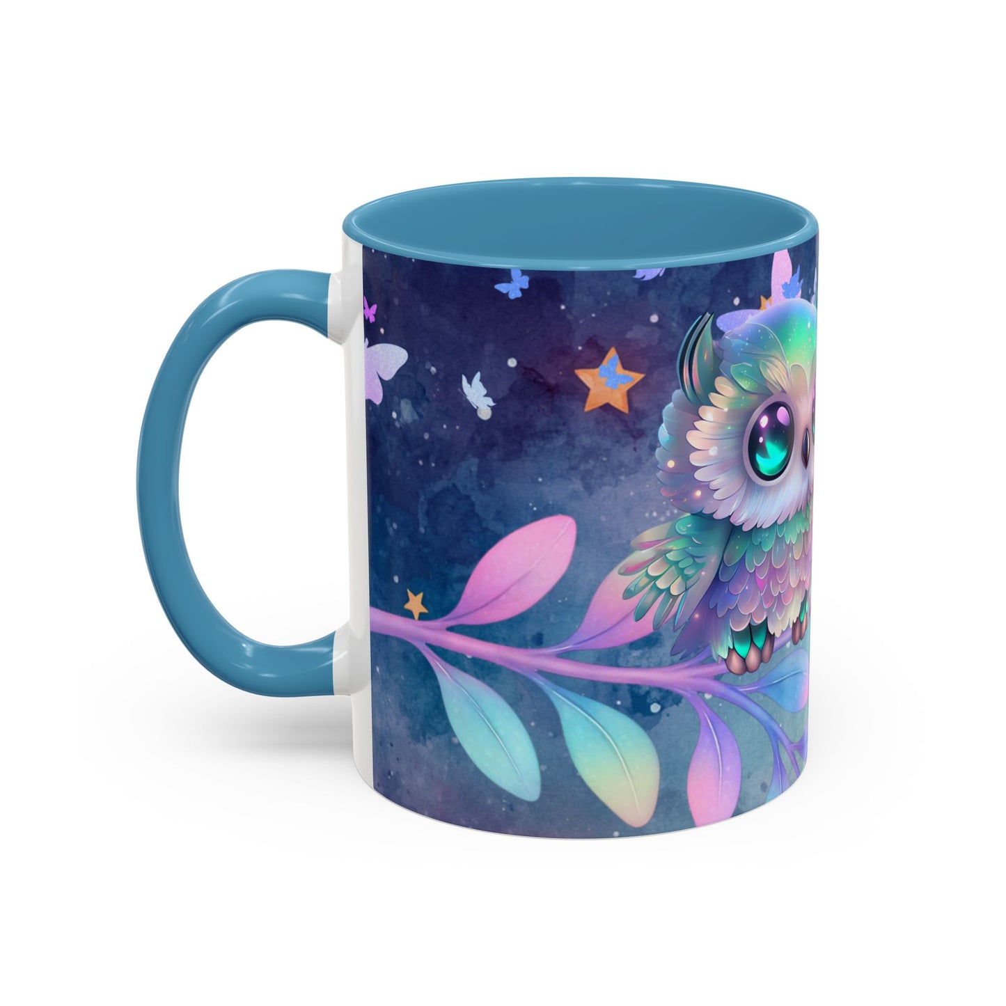 Cute Owl Coffee Mug – "You Are Stardust & Strength" Accent Ceramic Mug