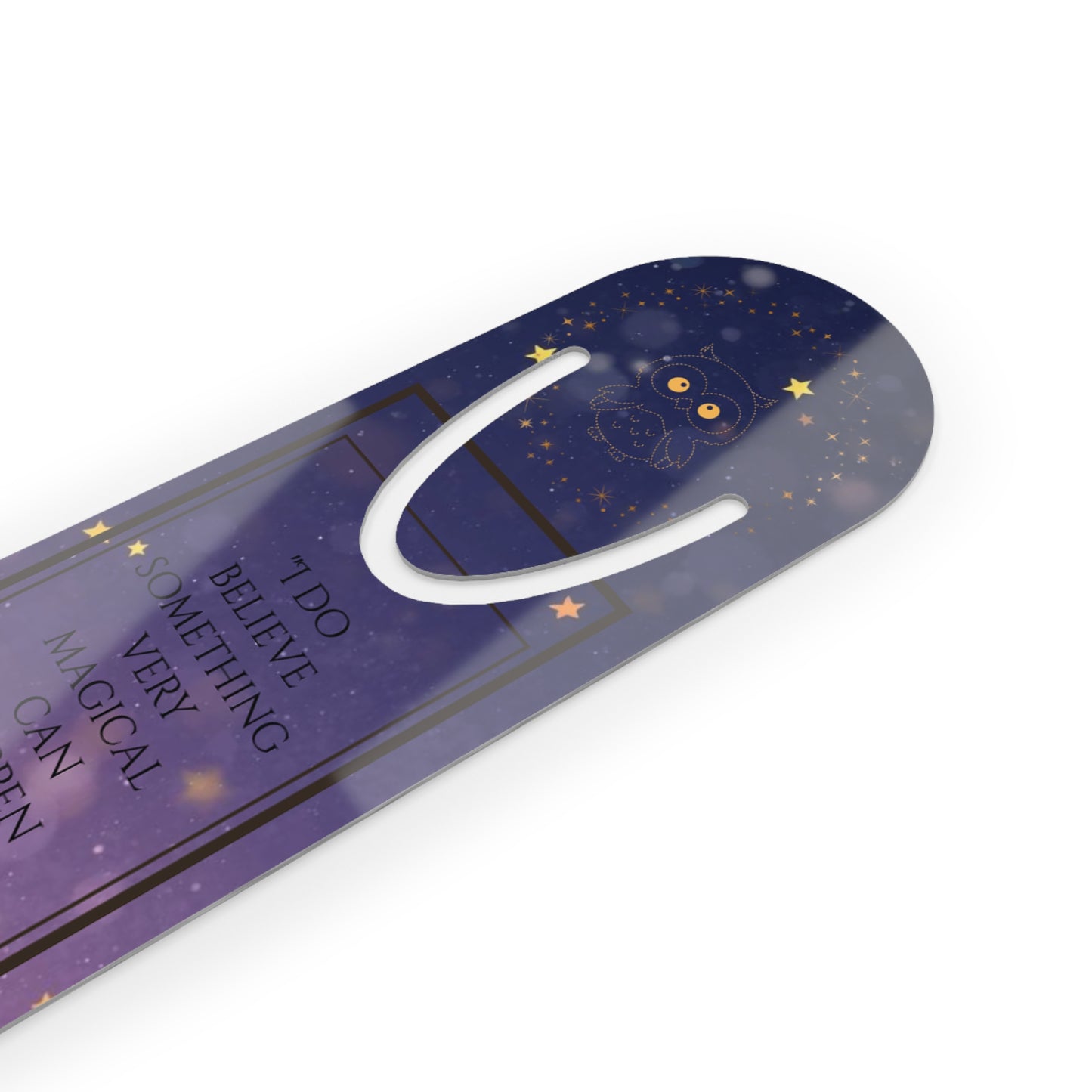 Magical Reading Owl Bookmark — "I Do Believe Something Very Magical Can Happen When You Read a Good Book"