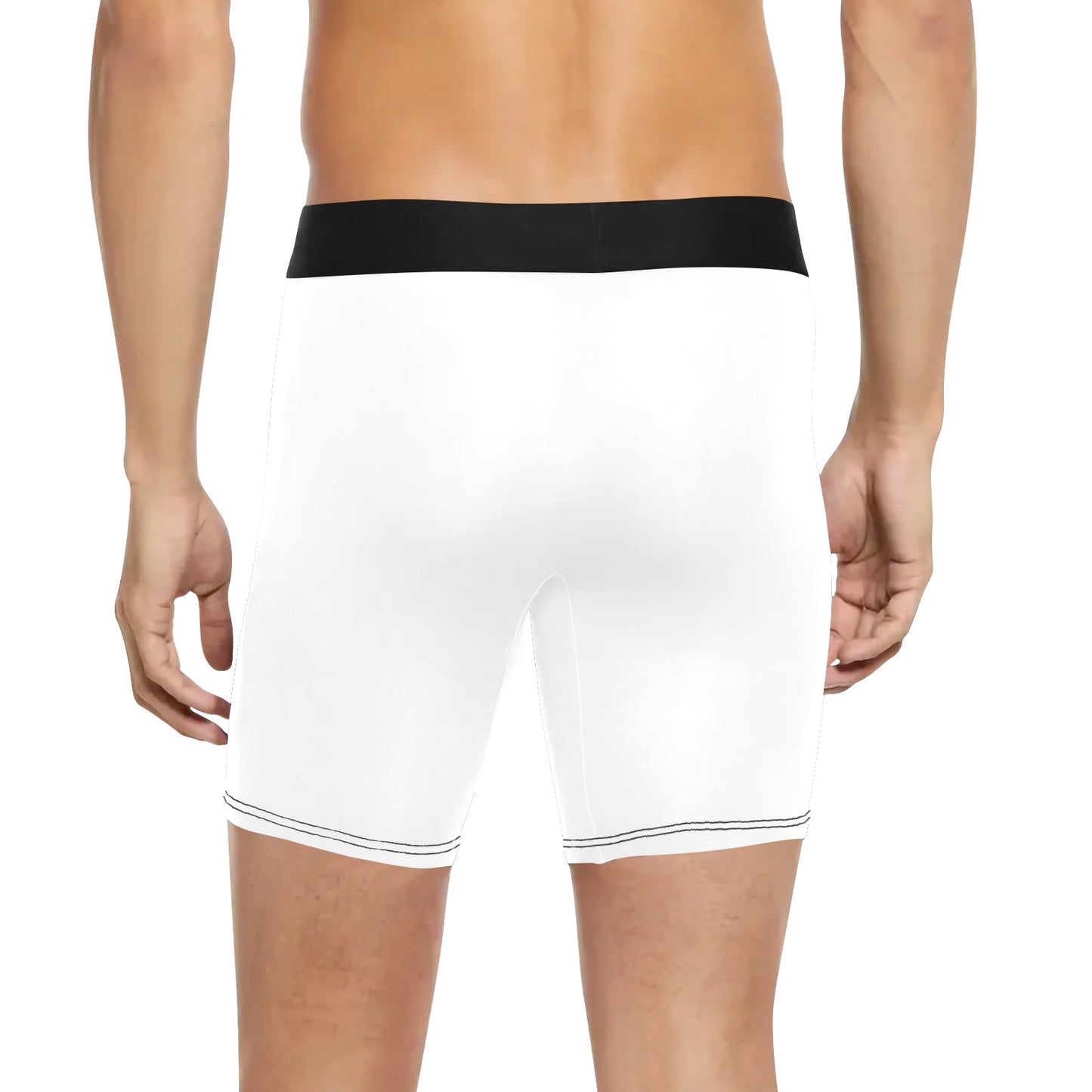 HODL Crypto Boxer Briefs • Men’s Long Leg Underwear • $BTC All‑Over Print • Soft Stretch