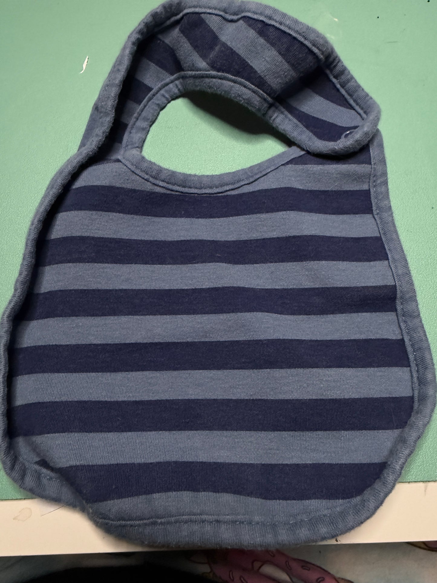 Striped Baby Bib – Just One You by Carter’s – Blue Cotton – One Size