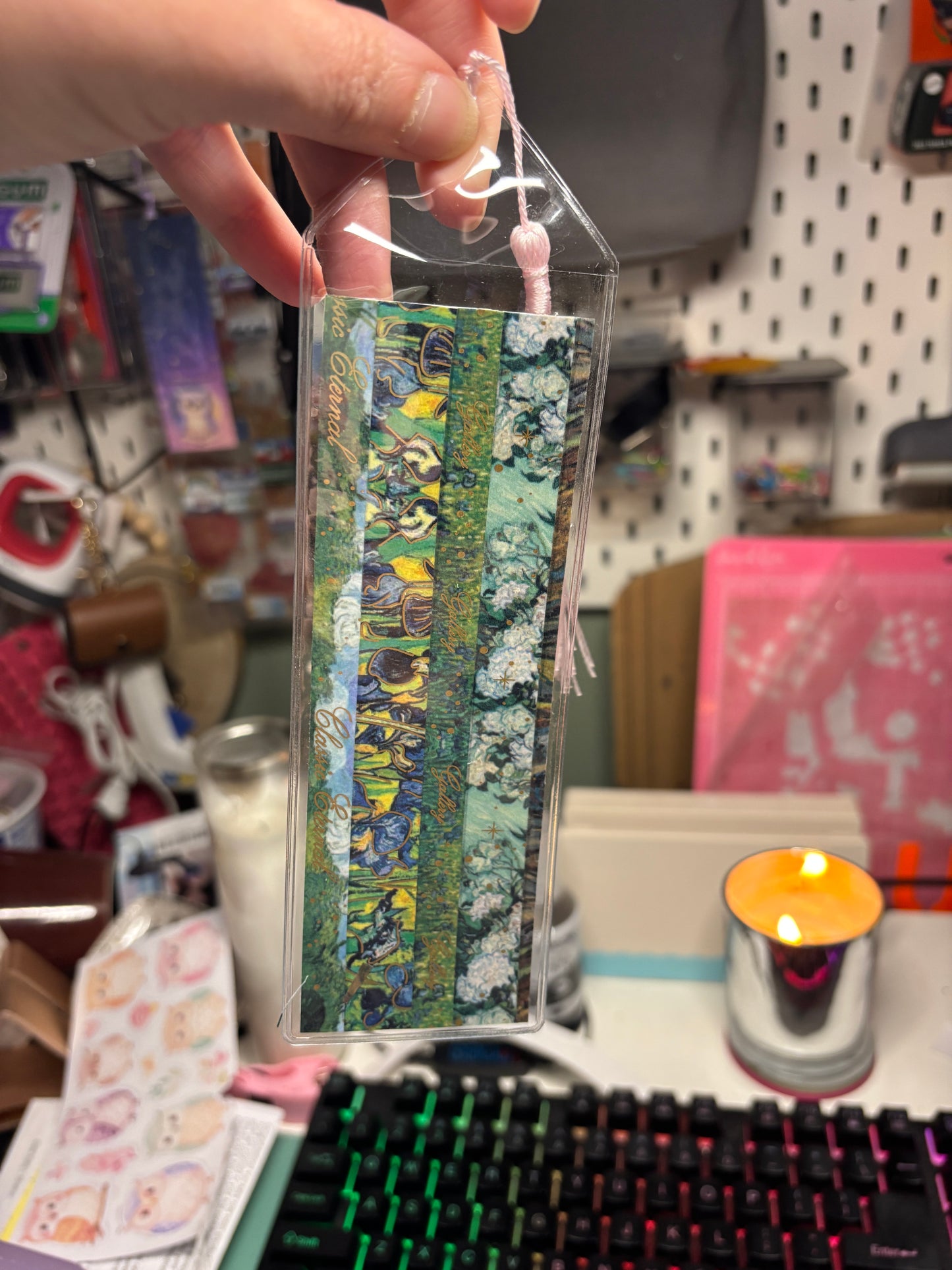 Inspirational Owl Bookmark • “Rest Is Not Quitting; It’s Rebuilding” • Floral Book Lover Gift • One‑of‑a‑Kind Handmade Bookmark with Tassel & Decorated Back