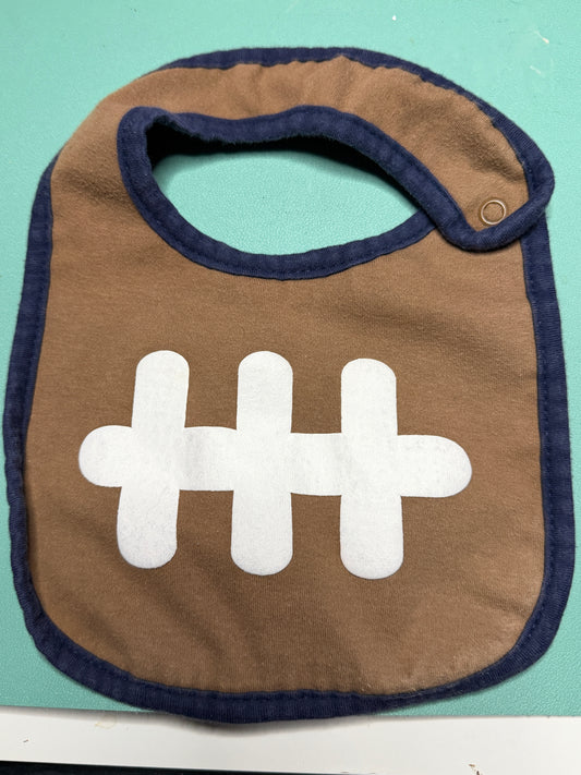 Football Baby Bib – Just One You by Carter’s – 100% Cotton – Brown & Navy – One Size
