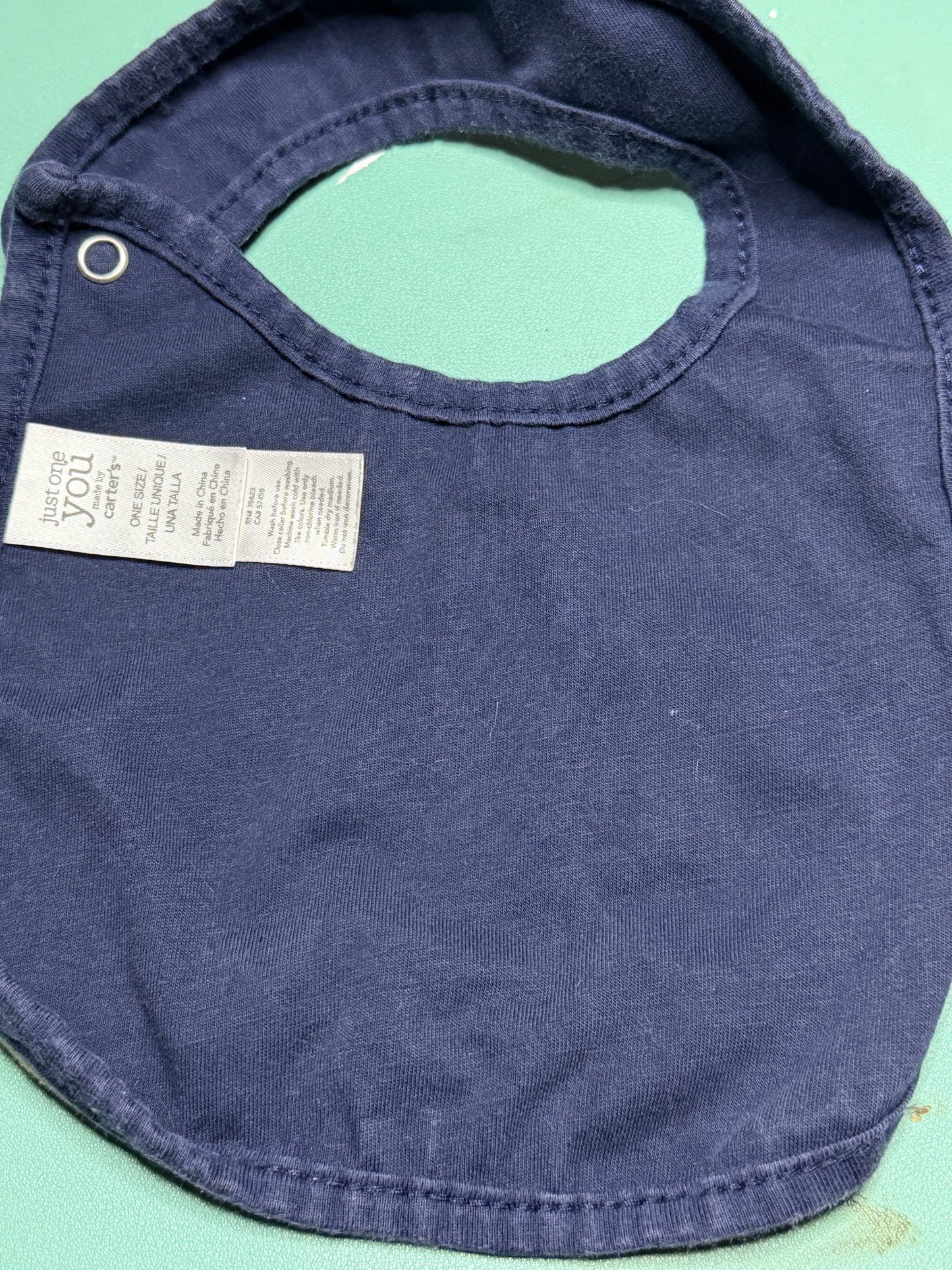Football Baby Bib – Just One You by Carter’s – 100% Cotton – Brown & Navy – One Size