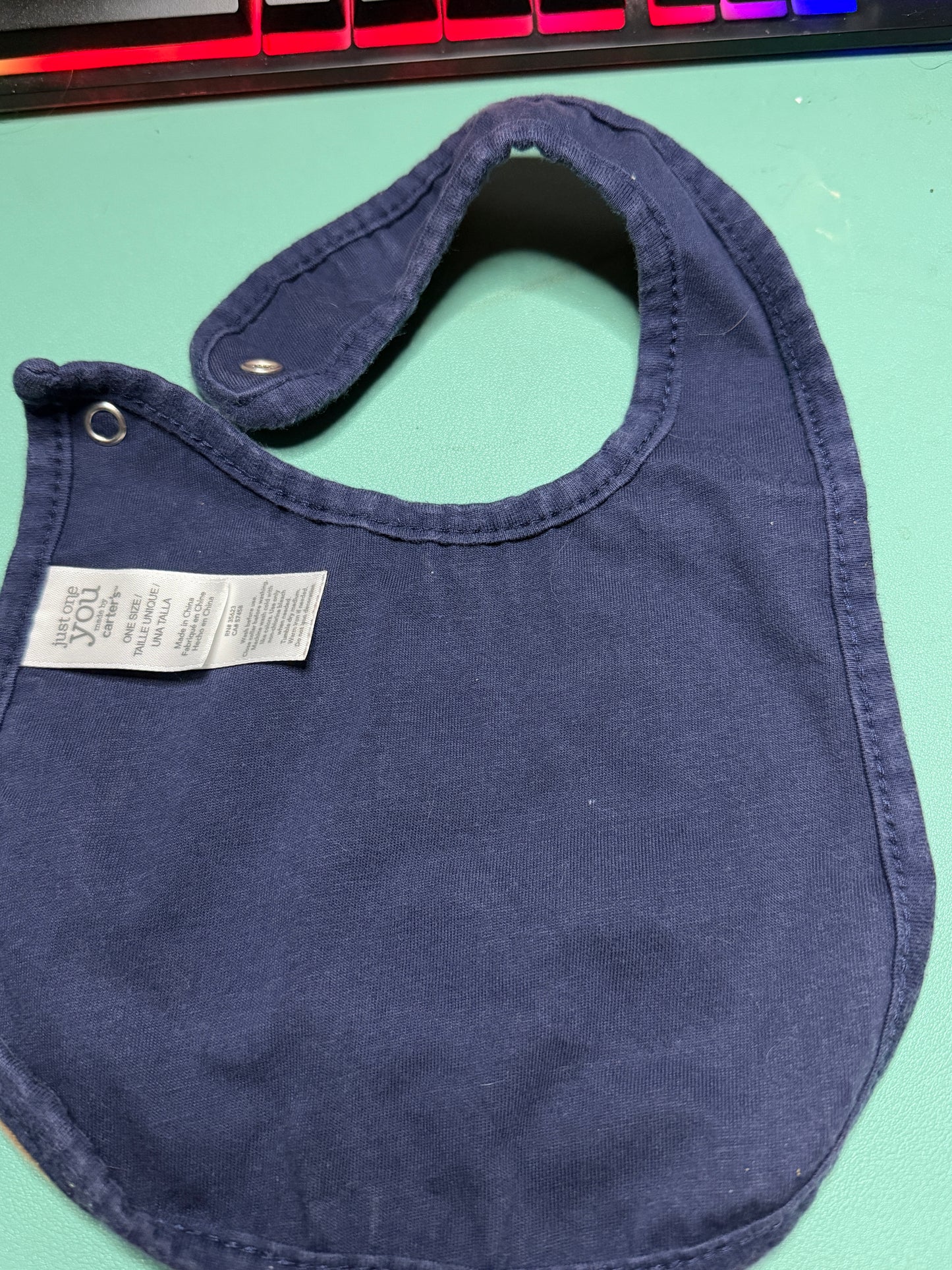 Football Baby Bib – Just One You by Carter’s – 100% Cotton – Brown & Navy – One Size